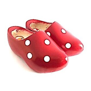 Children's clogs with dots in all colors.