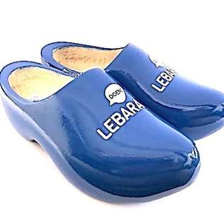 wooden shoes with logo