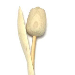 houten tulpen blank geschuurd  20cm