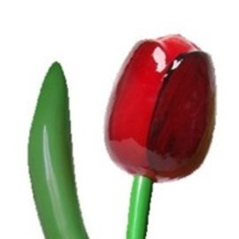 Red wooden tulip 180cm