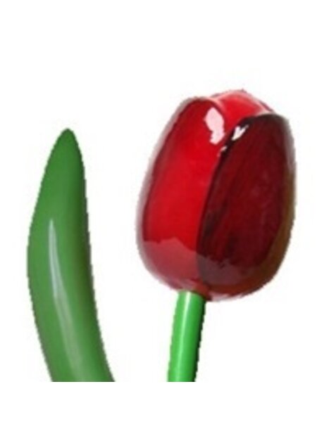 Red wooden tulip 180cm