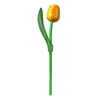 Gele houten tulp 180cm