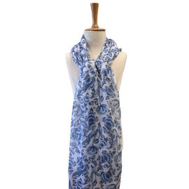 Scarf Delft blue