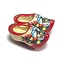  Magnetische Clogs rote Sohle 5cm