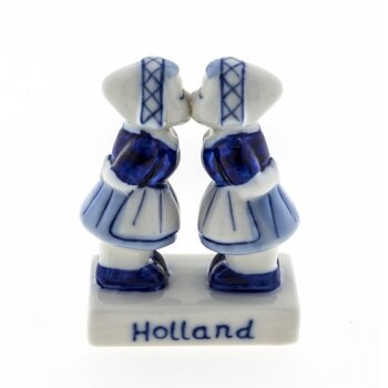 Delfts blauwe kussende meisjes