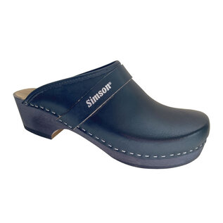Schwedisch clogs with open heel