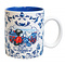  Delfter blaue Tasse mit küssendem Paar