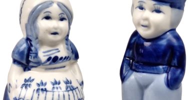 Delftsblauwe peper en zoutstel
