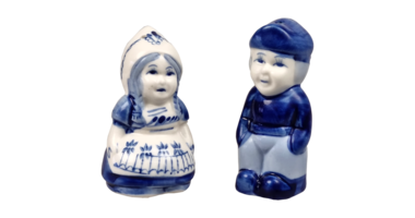 Delftsblauwe peper en zoutstel