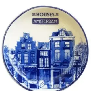 Magnetic plate Delft blue houses