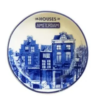 Magnetic plate Delft blue houses