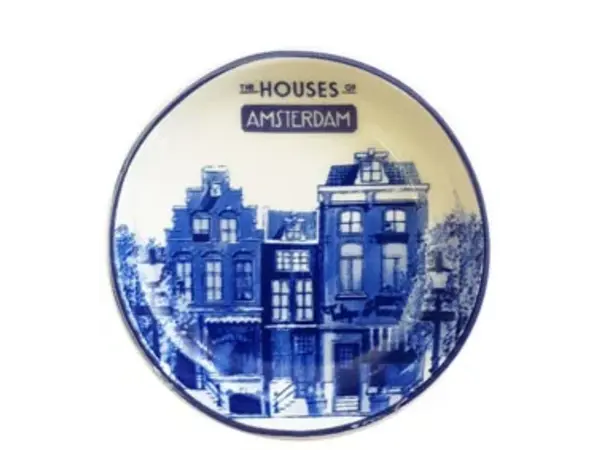 Magnetplatte Delfter blaue Häuser