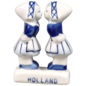 Hollandse kussende meisjes delfts blauw