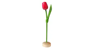 Holztulpen auf Sockel 35cm