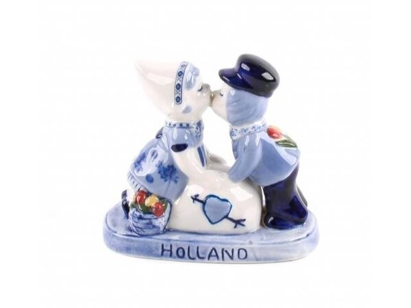 kussend paartje delfts blauw love Holland