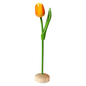 Yellow wooden tulip on a base 35cm