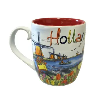 Tasse mit niederländischer Szene
