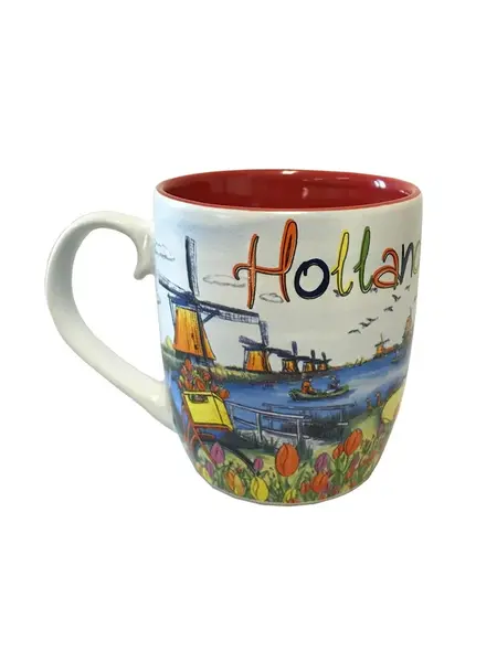 Tasse mit niederländischer Szene