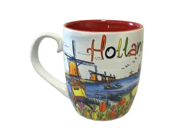 Cup with a Dutch scene