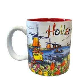 Mug with a Dutch scene