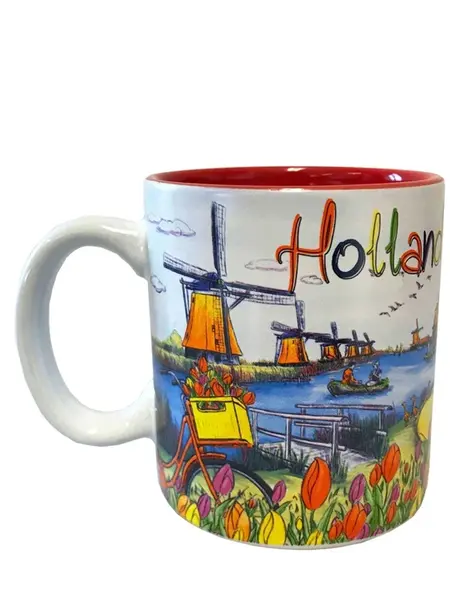 Mug with a Dutch scene