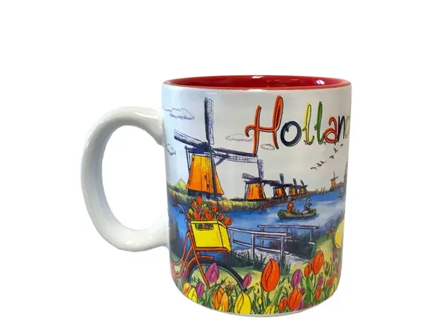 Mug with a Dutch scene