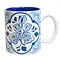  Mok met Delftsblauwe bloemen