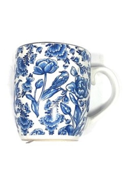 Tasse mit Delfter blauen Tulpen