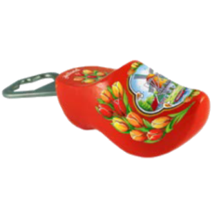 Bottle opener clog with text