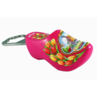Bottle opener clog with text
