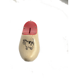 Transparent money box clog with logo