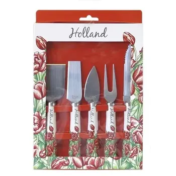 Geschenkset Käsemessern mit Tulpen