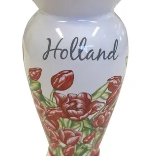 Vase with red flowers