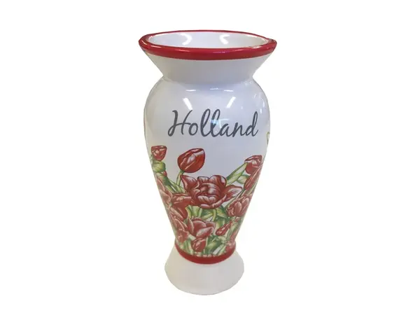 Vase mit roten Blumen