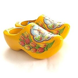 Gelbe Souvenir-Clogs 14 cm