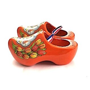 souvenirs klompjes oranje 14cm