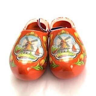 souvenirs klompjes oranje 14cm