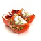  Souvenirs holzschuhe orange 14cm