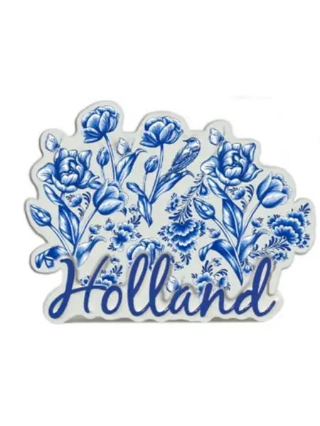 Magneet tulpen Delft blauw