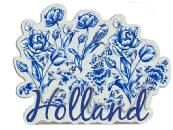 Magnet tulips Delft blue Magnet tulips Delft blue