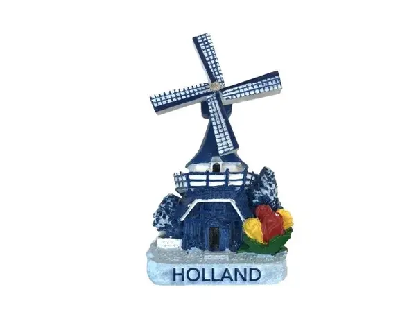 Magneet Holland Molen Delftblauw