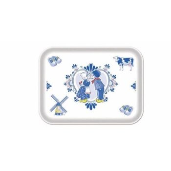 Dienblad met delftsblauw hollandse afbeeldingen
