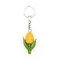  Gelber Mini-Tulpen-Schlüsselanhänger