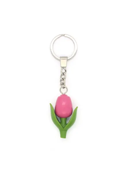 pink mini tulip keyring