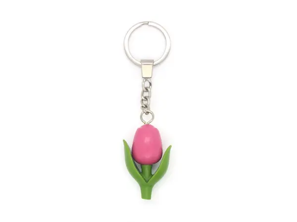 roze mini-tulp sleutelhanger