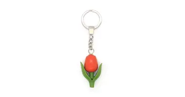 Holztulpe am Schlüsselanhänger