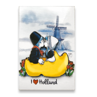 Kussend Paartje op een Klomp Magneet