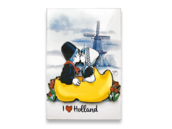 Küssendes Paar Clog Magnet