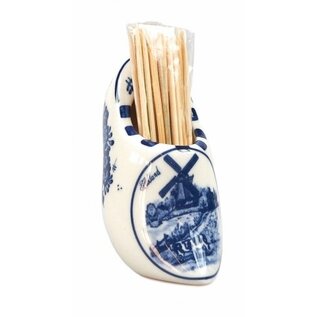 Zahnstocherhalter / Cocktailspießhalter Delfter blauer Clog
