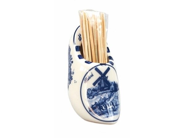Zahnstocherhalter Delfter blauer Holzschuh
